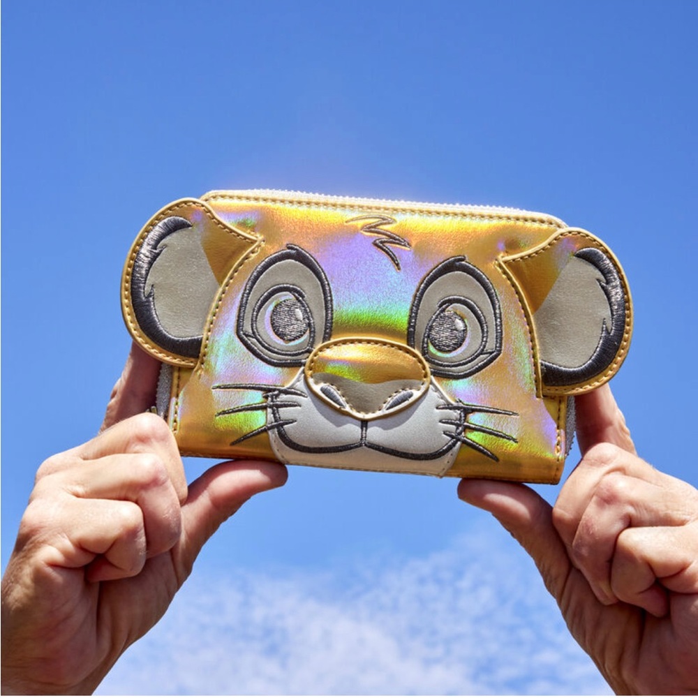 LOUNGEFLY | Disney100 Exclusive Platinum Simba Cosplay Zip Around Wallet
